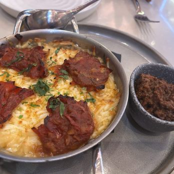 Viva - interesting take on Queso Fundido. We didnt like the chargrilled tomatoes just wanted ooey hoody melted cheese dip - Mexican Near Me - Las Vegas, Nevada