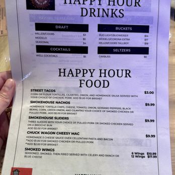 I Smell Bacon - Happy Hour Menu - Smokehouse Near Me - Hoffman Estates, Illinois