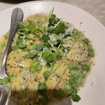 Avec River North - Spinach ravioli - Mediterranean Near Me - Chicago, Illinois