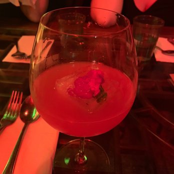 Soothr - Gorgeous cocktail with a rose in the ice cube - Thai Near Me - New York, New York