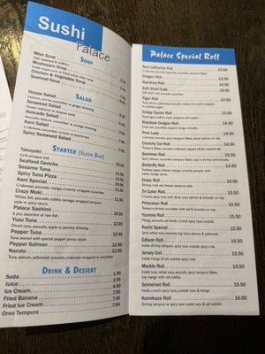 Menu photo 4 Sushi Palace Summit, NJ