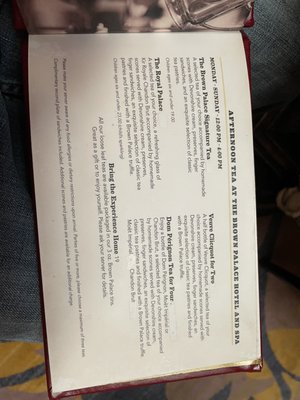 Menu photo 8 Brown Palace Coffee & Tea Denver, CO