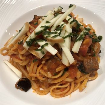 Romantica Caffé - Nouvelle "Norma" tomates, aubergines, pignons, scamorza, pesto - Italian Near Me - Paris, 75 Romantica Caffé - Nouvelle "Norma" tomates, aubergines, pignons, scamorza, pesto - Italian Near Me - Paris, 75