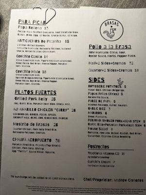 Menu photo 6 Brasas St. Louis, MO