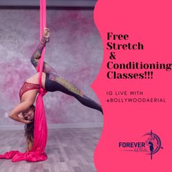 Forever Aerial - During the coronavirus, Forever Aerial will be offering free classes on IG live and tutorials as well.