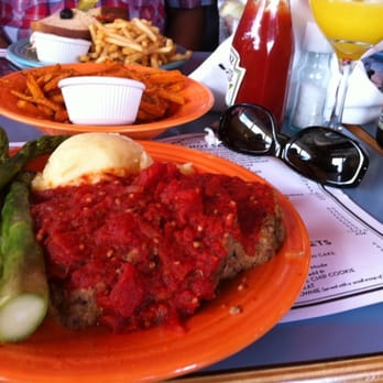 Barnaby's Cafe - UYE, Mimosa, Dr Gale's Meatloaf and sweet potato fries! WIN!! - Breakfast & Brunch Near Me - Houston, Texas