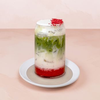 Javista Hollywood - Strawberry Matcha! (Organic ceremonial grade matcha and fresh strawberries ) - Coffee & Tea Near Me - Los Angeles, California Javista Hollywood - Strawberry Matcha! (Organic ceremonial grade matcha and fresh strawberries ) - Coffee & Tea Near Me - Los Angeles, California