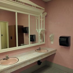 Town Hall - Pink was my grandma's favorite color, she would love this bathroom.