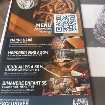 Cage Aux Sports - QR code for menu - Chicken Wings Near Me - Alma, Quebec Cage Aux Sports - QR code for menu - Chicken Wings Near Me - Alma, Quebec