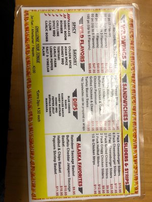 Menu photo 5 Wild Wings n' Things Anchorage, AK