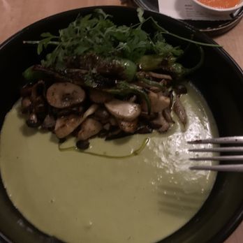 Amparo Fondita - My dish was AMAZING - mushrooms in a wonderful broth/sauce (don't recall exactly... it was vegetarian but you don't miss the meat) - Mexican Near Me - Washington, DC, District of Columbia