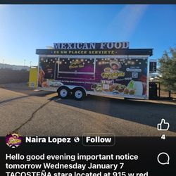 Food truck vendor facebook posting