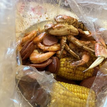 Captain Crab - 3 corn, 3 potatoes, dungeons Crab legs, sausage & headless shrimp - Seafood Near Me - Stockton, California