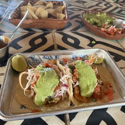 Shrimp tacos - Grilled.