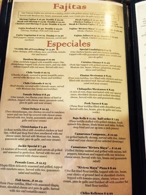 Menu photo 4 Riviera Maya Mexican Restaurant Cuba, MO Menu photo 4 Riviera Maya Mexican Restaurant Cuba, MO