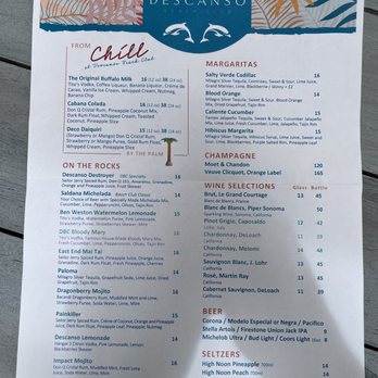 Chill at Descanso Beach Club - Menu 7/2023 - Breakfast & Brunch Near Me - Avalon, California Chill at Descanso Beach Club - Menu 7/2023 - Breakfast & Brunch Near Me - Avalon, California