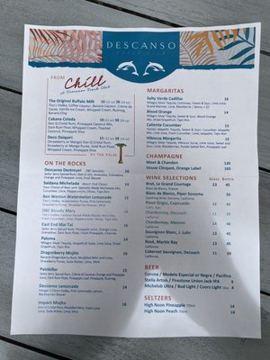 Menu photo 2 Chill at Descanso Beach Club Avalon, CA Menu photo 2 Chill at Descanso Beach Club Avalon, CA