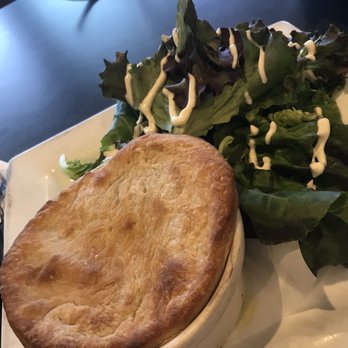 Hilo Bay Cafe - Mushroom Pot Pie with Chicken - flaky crust and delicious filling with a nice curry flavor - New American Near Me - Hilo, Hawaii