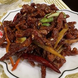 Crispy B6. Dry Sautéed Shredded Beef with Szechuan Style Crispy B6. Dry Sautéed Shredded Beef with Szechuan Style
