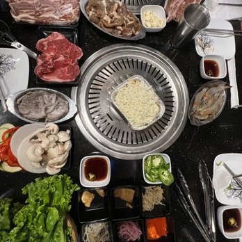 Jong Ga House - Braised Beef Short Ribs, baby octopus, grilling veggies, prawns, ribeye steak - Korean Near Me - Oakland, California Jong Ga House - Braised Beef Short Ribs, baby octopus, grilling veggies, prawns, ribeye steak - Korean Near Me - Oakland, California