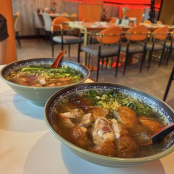 Lanzhou Ramen N Sushi - A8. Roast Duck Hand-Pulled Noodle Soup A15. Spicy Dice Chicken Hand-Pulled Noodle Soup (Mild Spicy) - Sushi Bars Near Me - Roswell, Georgia