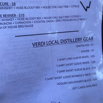Verdi Local Distillery - Menu - Beer, Wine & Spirits Near Me - Verdi, Nevada Verdi Local Distillery - Menu - Beer, Wine & Spirits Near Me - Verdi, Nevada