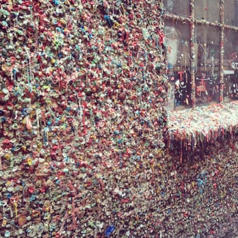 The Gum Wall - Oozzzing dripping balled up chewed up spit out gum everywhere! Fun stuff?!?!? That's a matter of opinion. - Local Flavor Near Me - Seattle, Washington