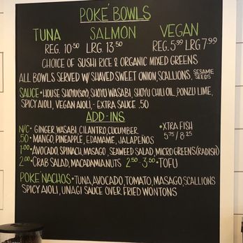Fla Juice & Bowl - Poke bowl menu - Juice Bars & Smoothies Near Me - Jacksonville, Florida