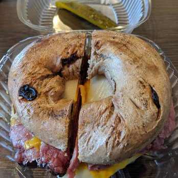 Cadmans Montreal Bagels - Montreal smoked meat on a cinnamon raisin bagel - Bagels Near Me - Ottawa, Ontario