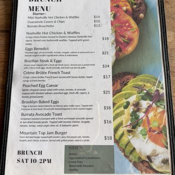 Mountain Top - Brunch menu - Salad Near Me - Monteagle, Tennessee
