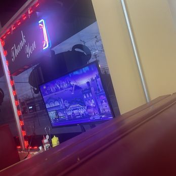 Kyrie’s Kafe - I think it was five booths all equipped tvs - Soul Food Near Me - Cleveland, Ohio