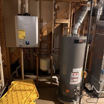 Ironclad Mechanical - New Tankless water heater and storage tank. - Heating & Air Conditioning/HVAC Near Me - Boyds, Maryland Ironclad Mechanical - New Tankless water heater and storage tank. - Heating & Air Conditioning/HVAC Near Me - Boyds, Maryland