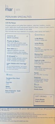 Menu photo 1 La Mar by Gastón Acurio Miami, FL Menu photo 1 La Mar by Gastón Acurio Miami, FL