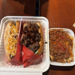 #4 meat lovers + yakiniku + meat/cheese fries.