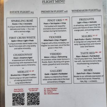 Bedell Cellars - Menu - Wineries Near Me - Cutchogue, New York