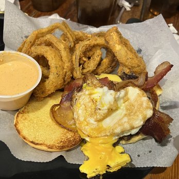 Double Dogs - Breakfast burger. - Sports Bars Near Me - Bowling Green, Kentucky