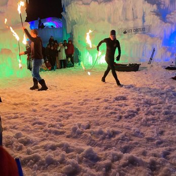 Ice Castles Minnesota - Fire Performance - Landmarks & Historical Buildings Near Me - Falcon Heights, Minnesota Ice Castles Minnesota - Fire Performance - Landmarks & Historical Buildings Near Me - Falcon Heights, Minnesota