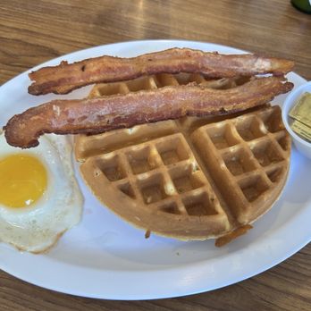 Raul's Striper Cafe - Belgium Waffle Combo - Breakfast & Brunch Near Me - Rio vista, California Raul's Striper Cafe - Belgium Waffle Combo - Breakfast & Brunch Near Me - Rio vista, California