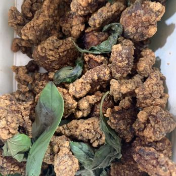 Tastea - Burned, very salty, tiny chicken crumbs:(( - Bubble Tea Near Me - Buena Park, California