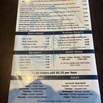George and Dragon Pub - Menu - Pubs Near Me - Phoenix, Arizona