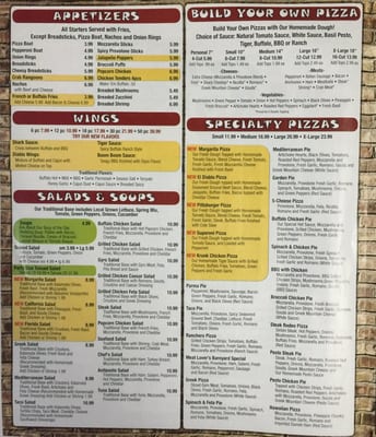 Menu photo 5 Pizza Parma Pittsburgh, PA
