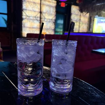 Glitter Gulch Tiki - Cute water cups - Tiki Bars Near Me - Las Vegas, Nevada