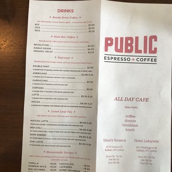 Public Espresso + Coffee - Coffee & Tea Near Me - Buffalo, New York