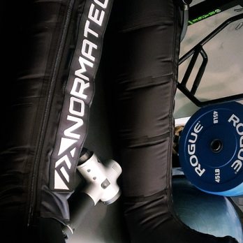Lifestyle Performance - One of our recovery tools, the normatec recovery leg sleeve & the hyper volt percussion massage gun. - Gyms Near Me - Brooklyn, New York Lifestyle Performance - One of our recovery tools, the normatec recovery leg sleeve & the hyper volt percussion massage gun. - Gyms Near Me - Brooklyn, New York