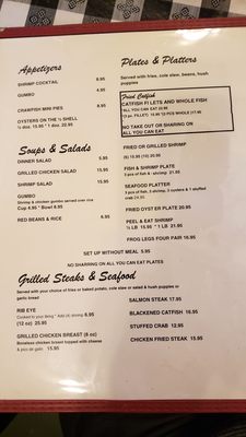 Menu photo 2 Corbett's Catfish & More Avinger, TX Menu photo 2 Corbett's Catfish & More Avinger, TX