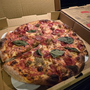 Pizza Lupo - Pepperoni, Sausage, and Red Onion - Pizza Near Me - Pittsburgh, Pennsylvania