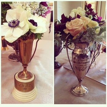 Forever Refined Events - great execution of trophy centerpiece at 1930s-esque wedding - Wedding Planning Near Me Forever Refined Events - great execution of trophy centerpiece at 1930s-esque wedding - Wedding Planning Near Me