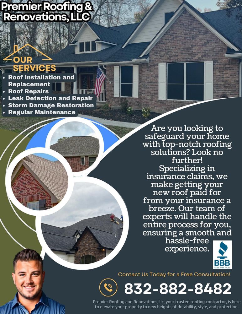 Slide of Premier Roofing and Renovations