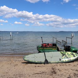 Aussie Watersports Beach Hut - Paddle Board - Aussie Watersports at Bayshore Resort Paddle Board Rental Traverse City