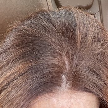 Flowe Studio - Thus was them trying to match the red you see, but actually turning my hair brown. - Hair Extensions Near Me - Houston, Texas